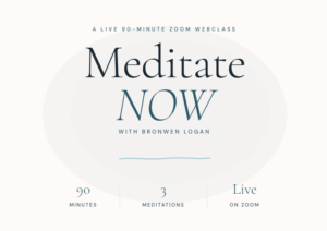 Meditate NOW Webclass | 24 or 25 May 2026