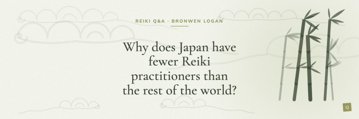 Why does Japan have fewer Reiki practitioners than the rest of the world?
